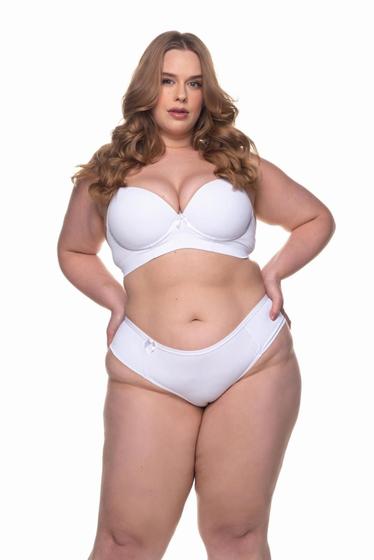 Imagem de Kit 10 Conjunto Plus Size Sutiã Reforçado Calcinha Lateral Larga Marisa Lingerie Moda Íntima Feminina Blogueira Luxo Top