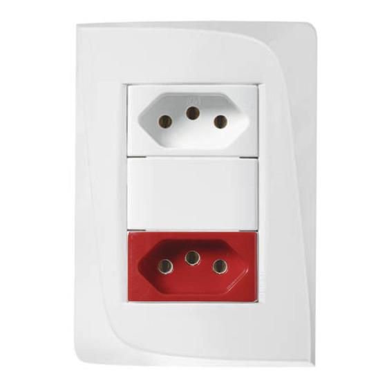 Kit 10 conjunto tomada dupla vermelha branca 20a 250v pezzi tendenza 50000 Menor preço em Kit 10 conjunto tomada dupla vermelha branca 20a 250v pezzi tendenza 50000