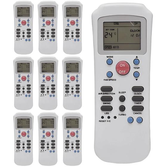 Imagem de Kit 10 Controle Ar Condicionado Compatível Springer Carrier