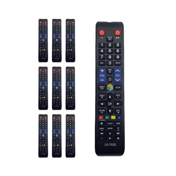 Imagem de Kit 10 Controle Remoto Compatível Samsung Smart Tv Futebol