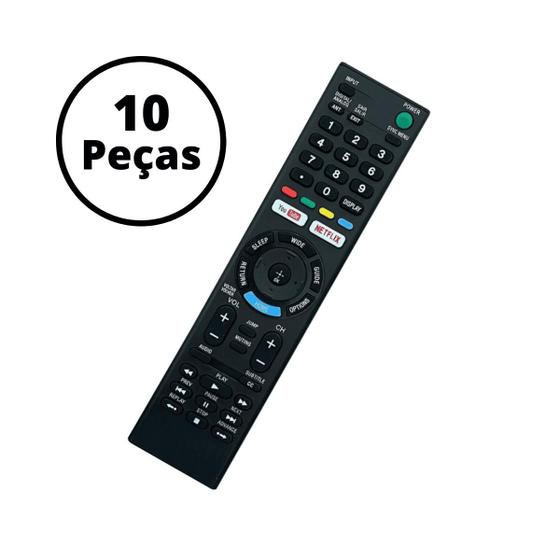 Imagem de Kit 10 Controle Remoto Compatível Sony Smart Tv Rmt-tx300b