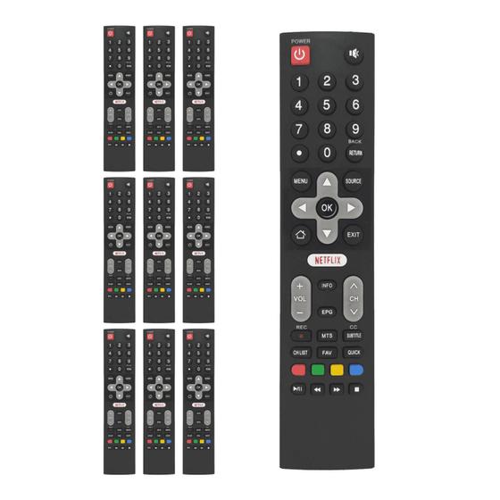 Imagem de Kit 10 Controle Remoto Compatível TV Philco Smart TV LED
