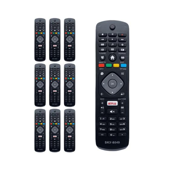 Imagem de Kit 10 Controle Remoto Compatível Tv Philips Smart 43pfg510