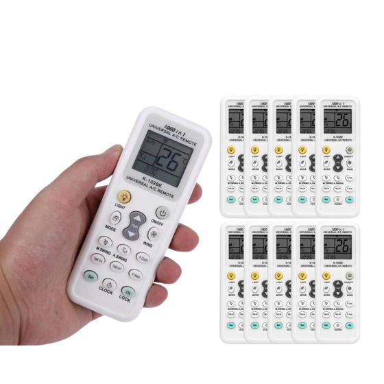 Imagem de Kit 10 Controles Arcondicionado Universal Pro