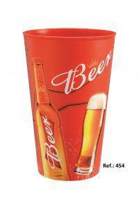 Imagem de Kit 10 Copos Cerveja Decorados Beer 550ml Usual Utilidades