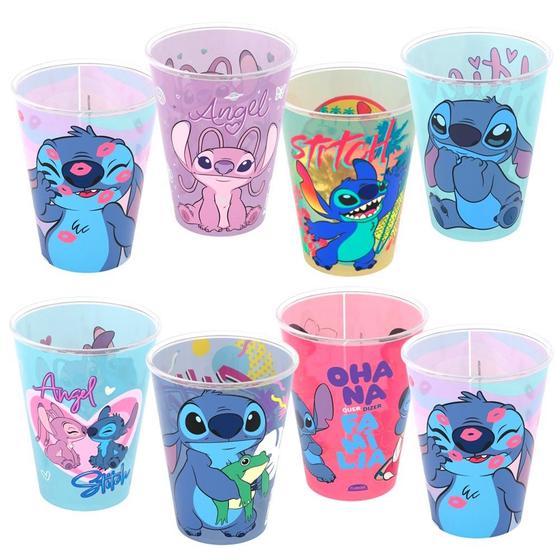 Imagem de Kit 10 Copos Estampa do Stitch Disney para Ovo de Páscoa Caseiro Infantil