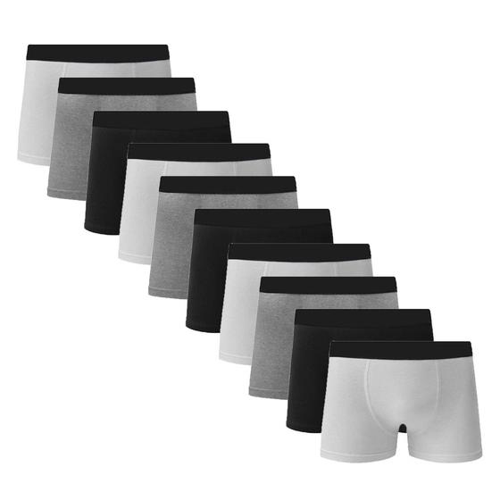 Imagem de Kit 10 Cueca Boxer Algodão Box Cotton Sortida C5