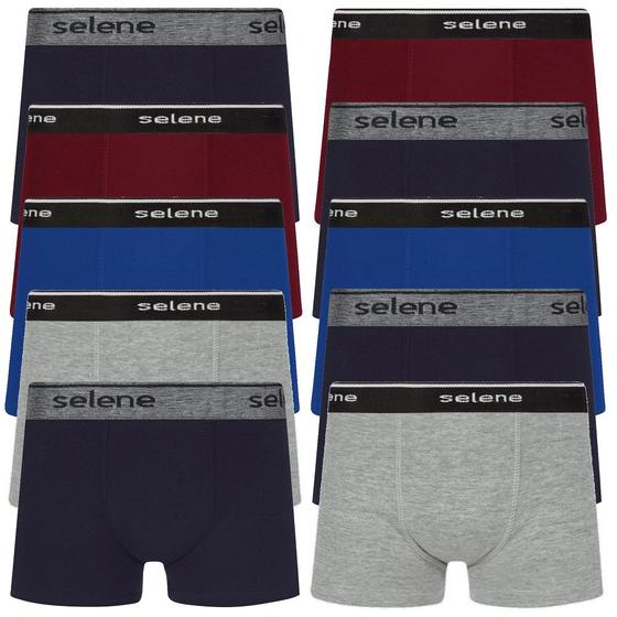 Imagem de Kit 10 Cueca Boxer Box Selene Infantil Kids Algodão Original