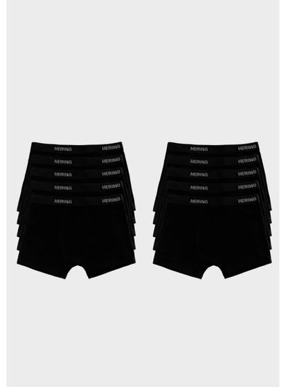 Imagem de Kit/10 Cueca Boxer Hering 77QN Masculina Algodão T. P/XXG