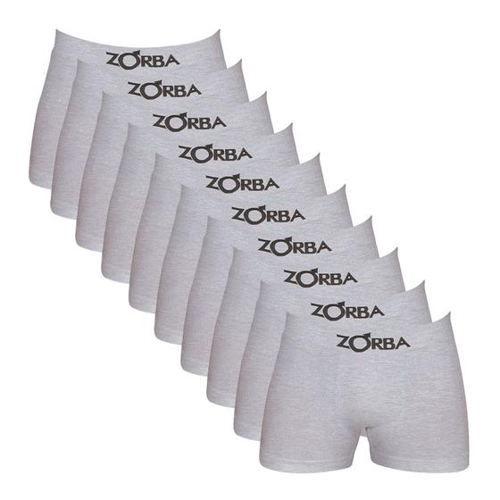 Imagem de Kit 10 Cuecas Boxer Algodão Masculino Box Sem Costura Zorba