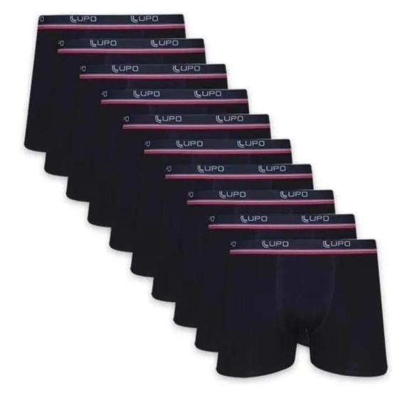 Imagem de Kit 10 Cuecas Boxer Lupo Cueca Box Algodão Masculina Atacado