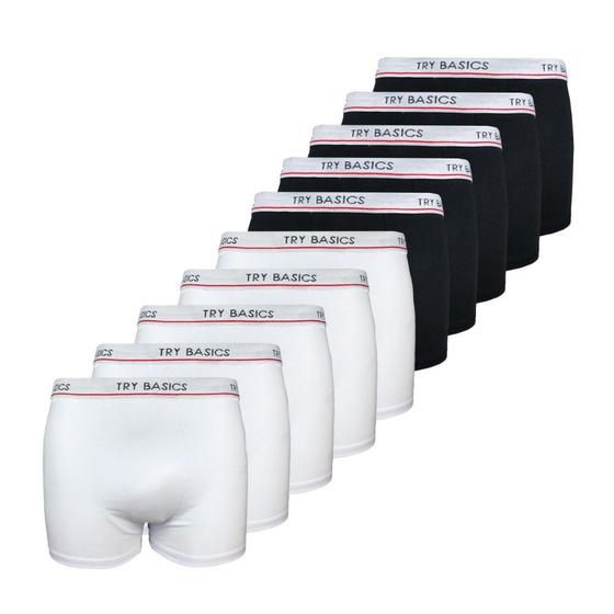 Imagem de Kit 10 Cuecas Boxers Infantil Box Algodão Cotton Conforto