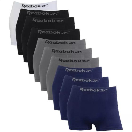 Imagem de Kit 10 Cuecas Masculinas Box Microfibra Reebok