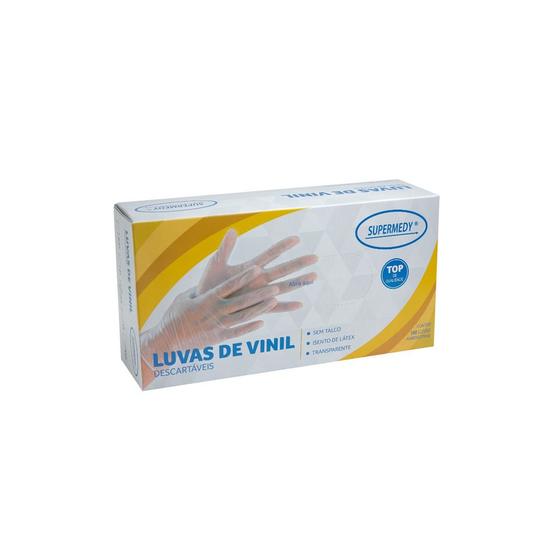 Imagem de Kit 10 Cx Luvas De Vinil Sem Amido Supermedy