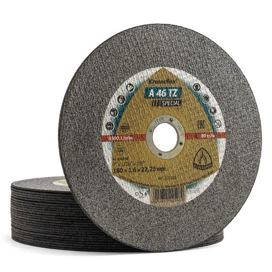KIT 10 Disco Corte 7 Pol. x 1,6mm Kronenflex A46TZ Klingspor para Esmerilhadeira Imagem de KIT 10 Disco Corte 7 Pol. x 1,6mm Kronenflex A46TZ Klingspor para Esmerilhadeira