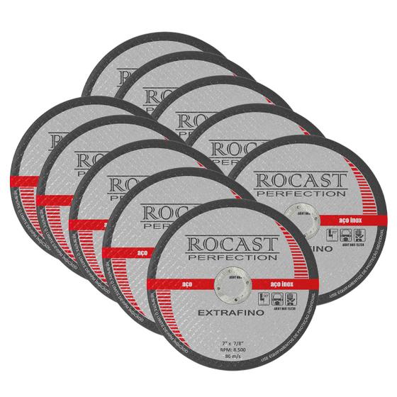 Imagem de Kit 10 Discos De Corte - Extra Fino 9" X 2.00 Mm Rocast - 134,0005