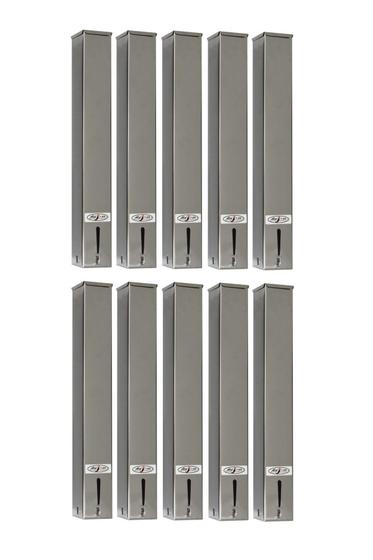 Imagem de Kit 10 Dispensers Quadrado 50ml Inox