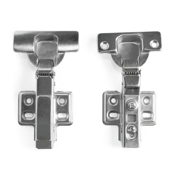 Imagem de Kit 10 Dobradiças Inox Curva com Amortecedor 35mm