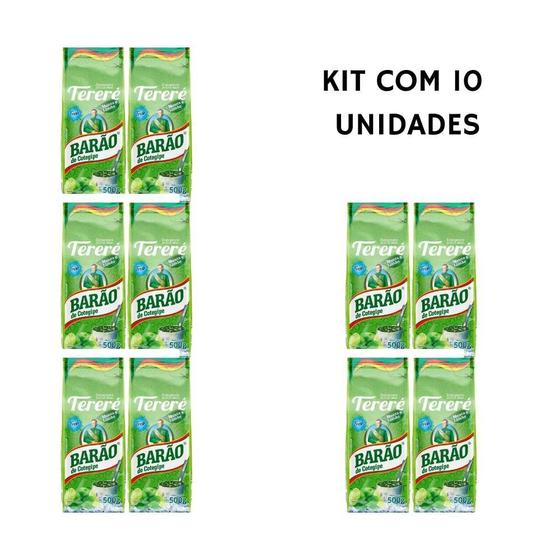 Imagem de Kit 10 Erva Tereré Menta Limão Fresh Barão de Cotegipe 5kg