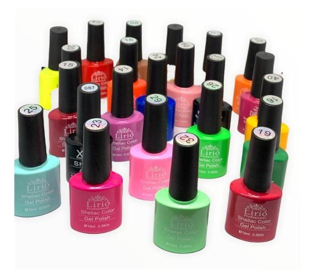 Imagem de Kit 10 Esmaltes Gel 7.5Ml D&Z/Lirio/Bella Rosa Unhas Uv Led