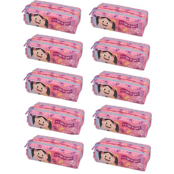 Imagem de Kit 10 Estojo Escolar Lápis Necessaire Show da Luna