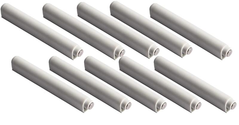 Imagem de Kit 10 Fecho Toque Magnético Pulsador F0145 Branco Hardt