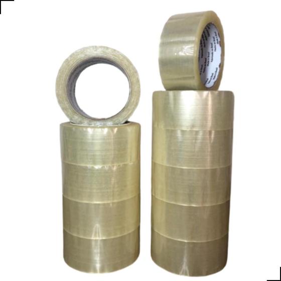 Kit 10 Fita Adesiva 45Mm X 100 Metros Transparente 10 Rolos Menor preço em Kit 10 Fita Adesiva 45Mm X 100 Metros Transparente 10 Rolos