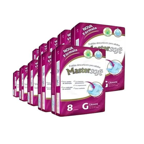 Kit 10 Fraldas Geriátricas Mastersoft Regular G - 80 Unidades é boa?