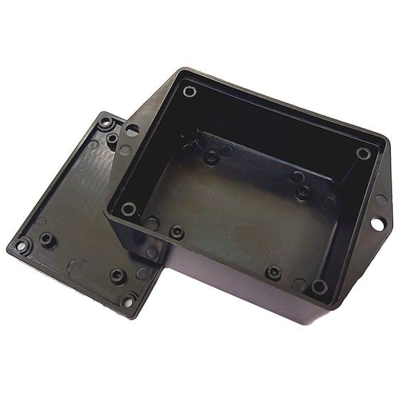 Imagem de Kit 10 Gabinete Caixa Plástica Circuito Eletrônico Arduino Fonte com aba 80x65x39 PI-075