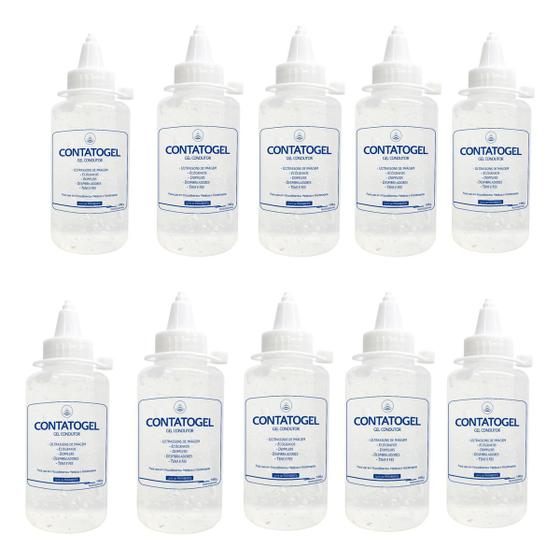 Imagem de Kit 10 - Gel Clínico De Contato Condutor Ultrassom De 100Ml