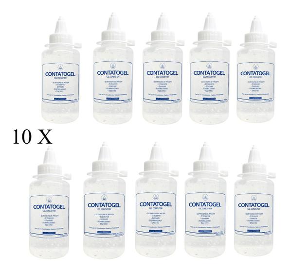 Imagem de Kit 10 - Gel Condutor Contato Para Ultrason Tens Doppler 100ml