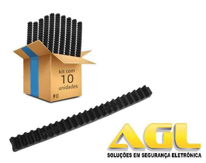 Imagem de Kit 10 Gomos De Cremalheira Nylon 25Cm P/ Motores Trino Agl 3639