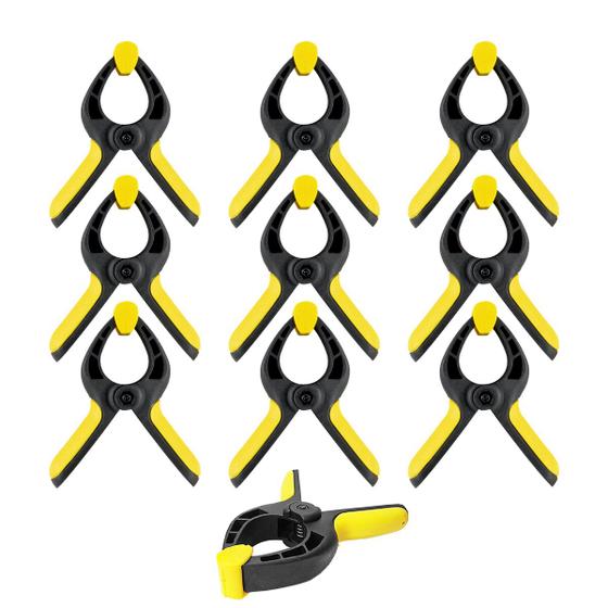 Imagem de Kit 10 Grampos Sargento 3 Pol. 75mm Marceneiro Multiuso Eda