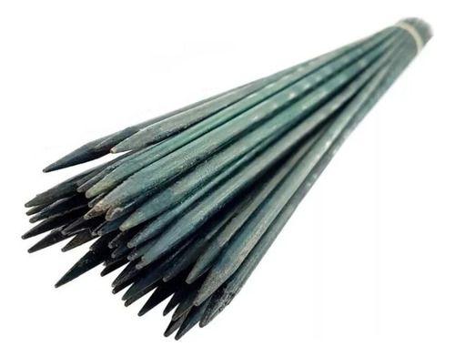 Imagem de Kit 10 Hastes Estacas De Bambu Tutor De Plantas Naturais Pintada 70cm Para Jardim Flores Orquídeas