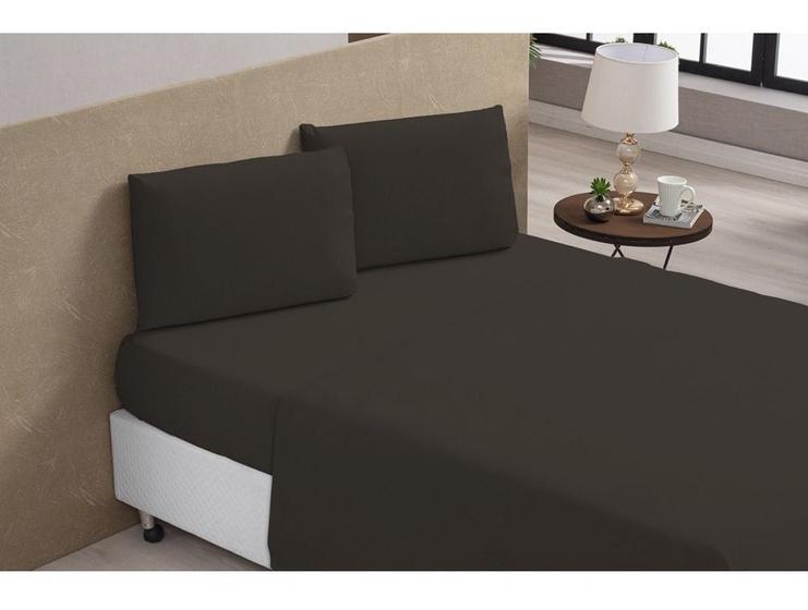 Imagem de Kit 10 Jogo Lençol Cama Casal Queen 4 Pcs Premium Liso Conjunto Hotel Pousada REVENDA