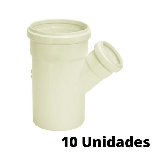 Imagem de Kit 10 Junções Simples De Redução Esgoto 100x50mm Amanco