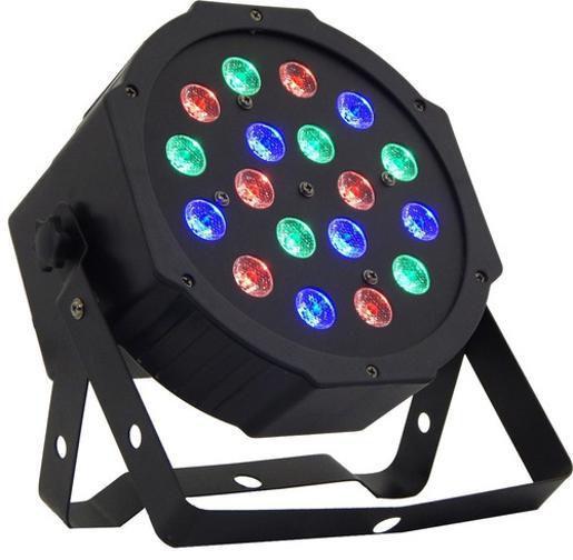 Imagem de Kit 10 Kit 4 Refletor 18 Leds De 1W Dmx Digtal Slim Skf181