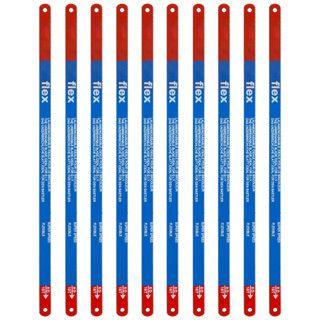 Imagem de Kit 10 Lâminas arco Serra para serrote 12 Pol 300mm 24 Dentes madeira metal