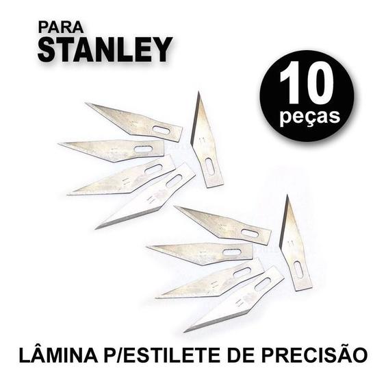 Kit 10 Laminas Estilete Precisão Bisturi Artesanato 11 Kst Menor preço em Kit 10 Laminas Estilete Precisão Bisturi Artesanato 11 Kst