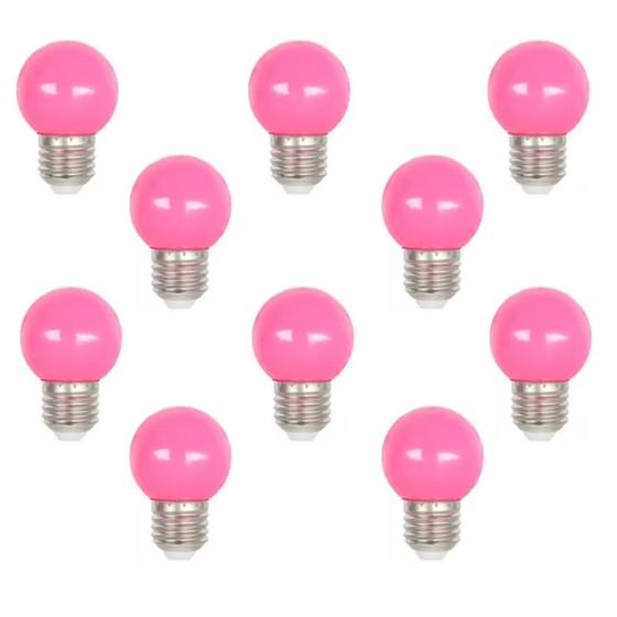 Imagem de Kit 10 Lampada Bolinha Led 1W Camarim Varal Espelho Bivolt