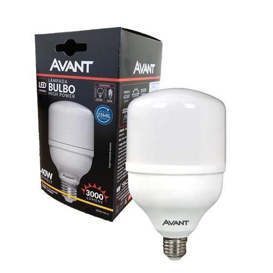 Imagem de Kit 10 Lampada Bulbo 40w Branco Quente 3000k Amarela Alta Potencia