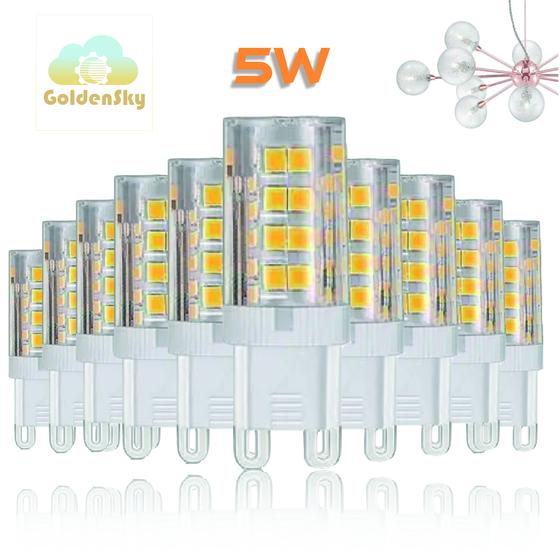 Kit 10 Lâmpada Halopin Led G9 5w Lustres E Pendentes Bivolte Menor preço em Kit 10 Lâmpada Halopin Led G9 5w Lustres E Pendentes Bivolte