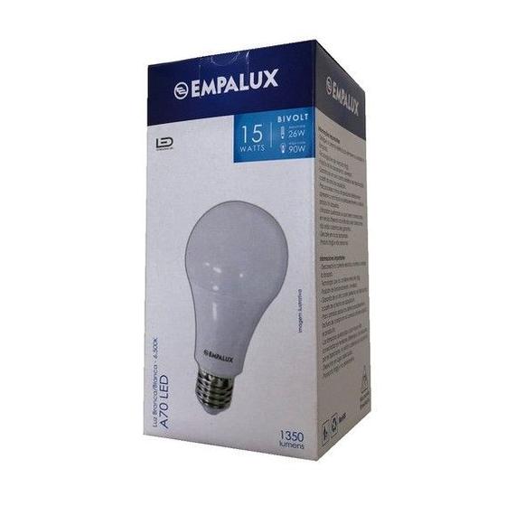 Imagem de Kit 10 Lâmpada Led 15w E27 Branca 6500k - Empalux