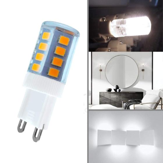 Imagem de Kit 10 Lâmpada Led 3w G9 Halopin Bivolt Bicolor Arandela E Lustres