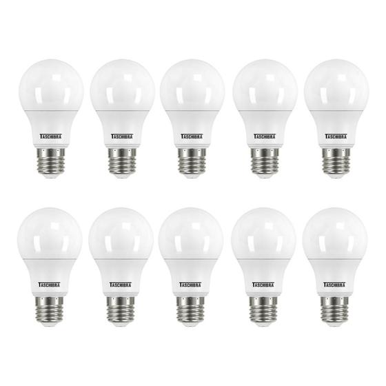 Imagem de Kit 10 Lâmpada Led 9w Bulbo Soquete E27 Bivolt 4000k - Taschibra