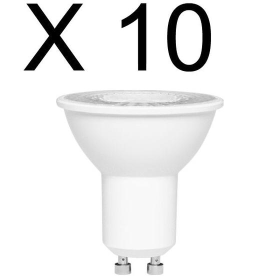 Imagem de Kit 10 lampada led dicroica 4w branco quente 3000k bivolt gu10 stella