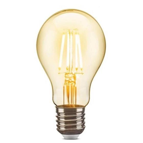 Imagem de Kit 10 Lâmpada Led Filamento Bulbo A60/e27