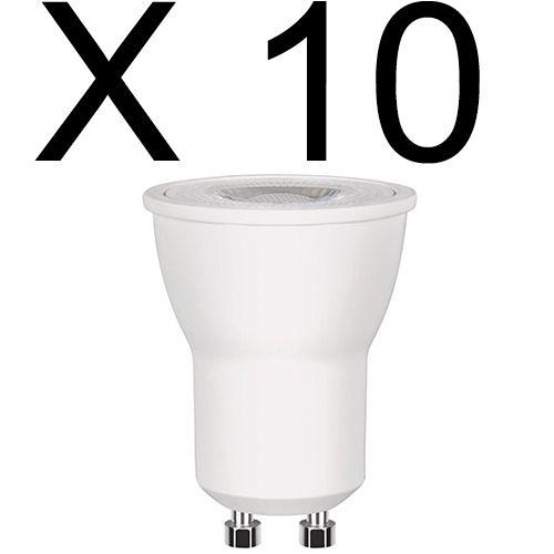 Imagem de Kit 10 lampada led mini dicroica 3w branco frio 6500k bivolt gu10 - stella