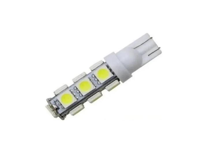 Imagem de Kit 10 Lampada T10 13 Led Branca Pingo Luz 5050