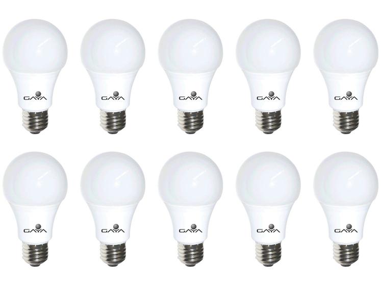 Imagem de Kit 10 Lâmpadas de LED Bulbo E27 Gaya Branco Frio